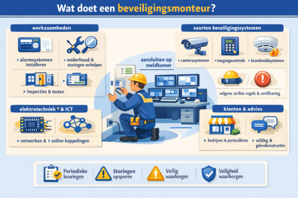 Alles over het beroep beveiligingsmonteur Wat doet een beveiligingsmonteur